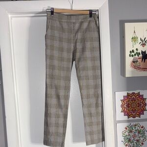 Women’s Plaid Tan Pants